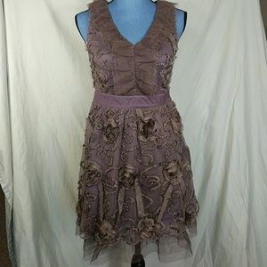 T. Bleu Ruffled Collar Dress